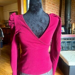 Shein Burgundy Top Size XS NWOT